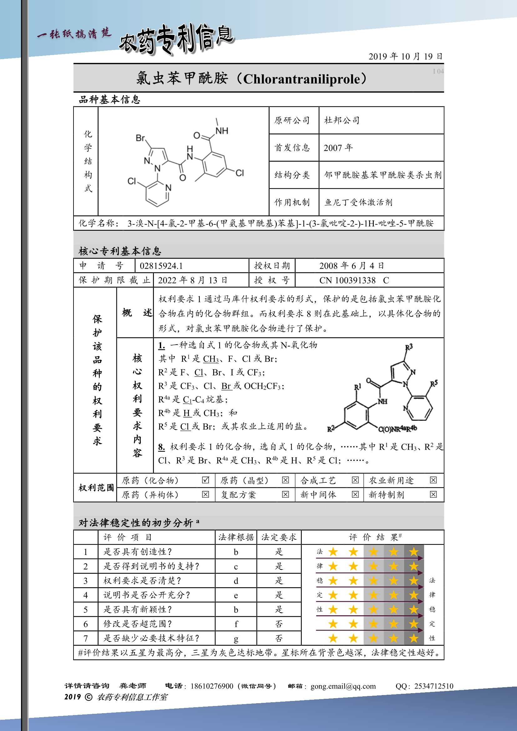 氯虫苯甲酰胺 [专利一张纸搞清楚]_0001.Jpeg